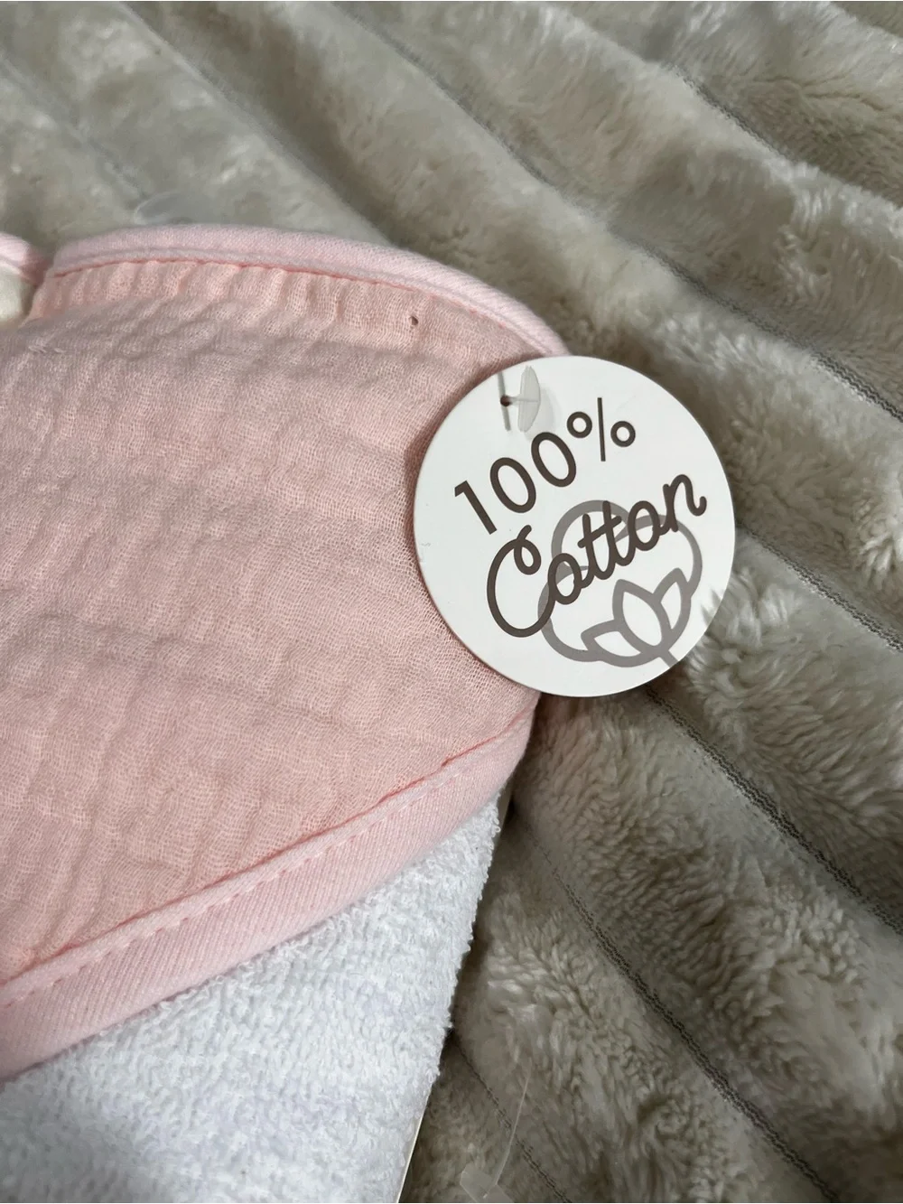 Pink Hooded Baby Towels - 2 Pack